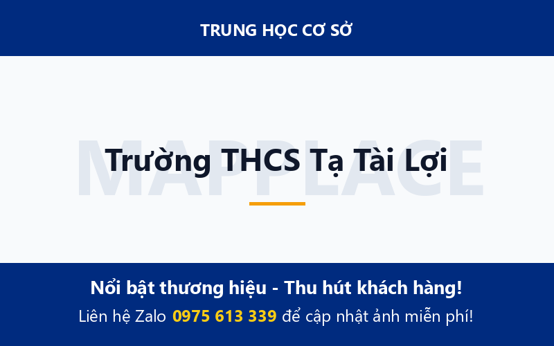 Trường THCS Tạ Tài Lợi