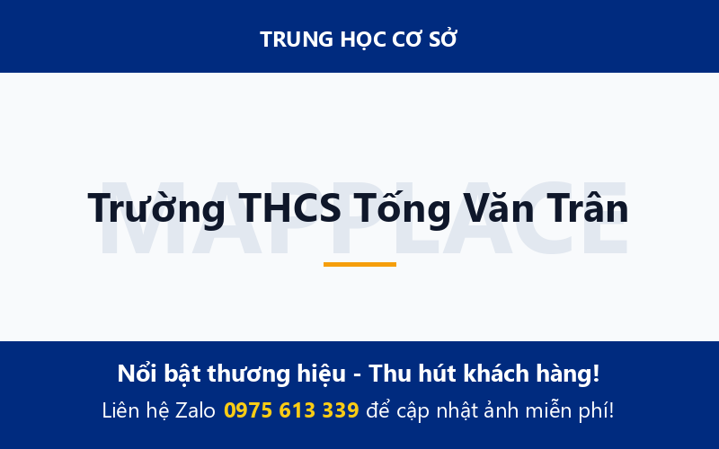 Trường THCS Tống Văn Trân