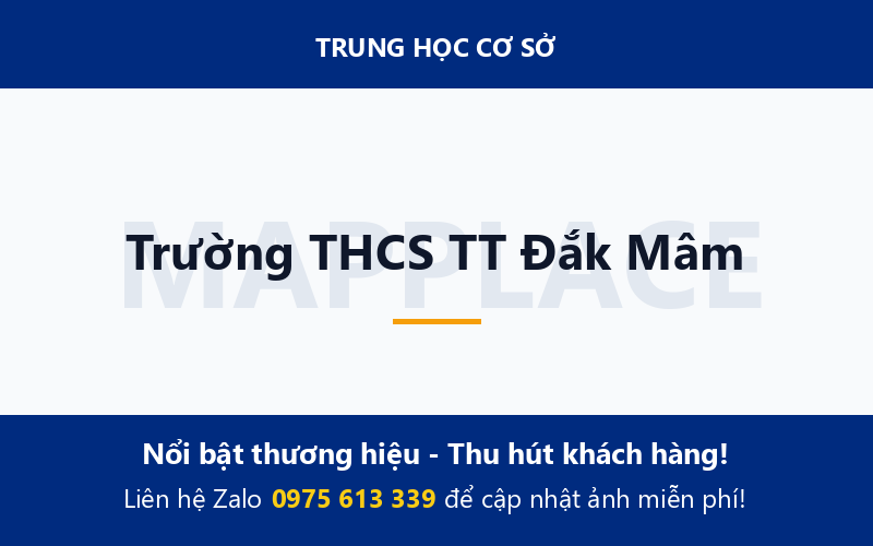Trường THCS TT Đắk Mâm