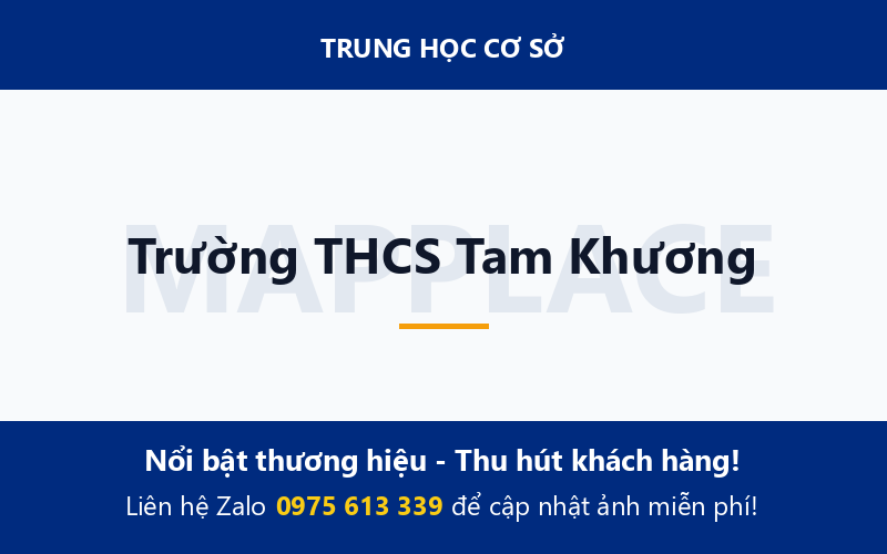 Trường THCS Tam Khương