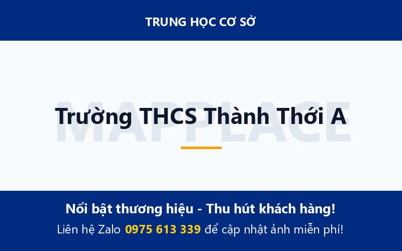 Trường THCS Thành Thới A