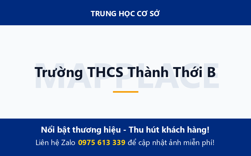 Trường THCS Thành Thới B