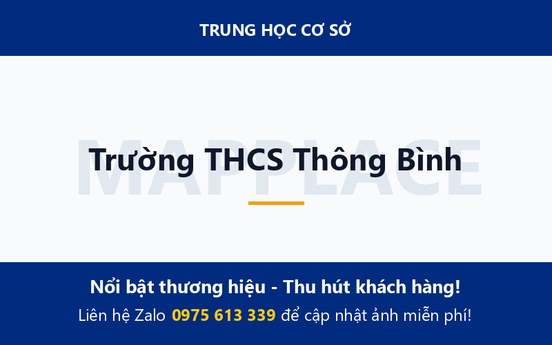 Trường THCS Thông Bình