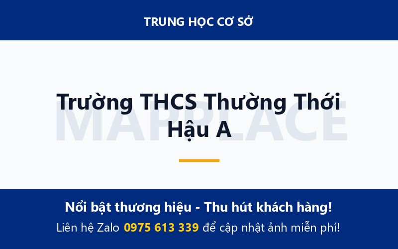 Trường THCS Thường Thới Hậu A