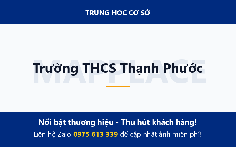 Trường THCS Thạnh Phước