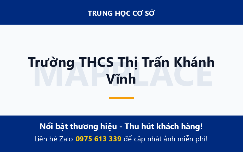 Trường THCS Thị Trấn Khánh Vĩnh
