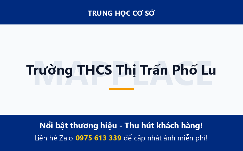 Trường THCS Thị Trấn Phố Lu