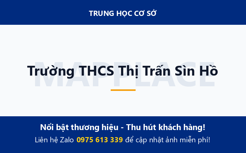 Trường THCS Thị Trấn Sìn Hồ