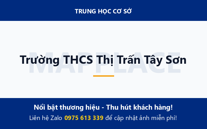 Trường THCS Thị Trấn Tây Sơn