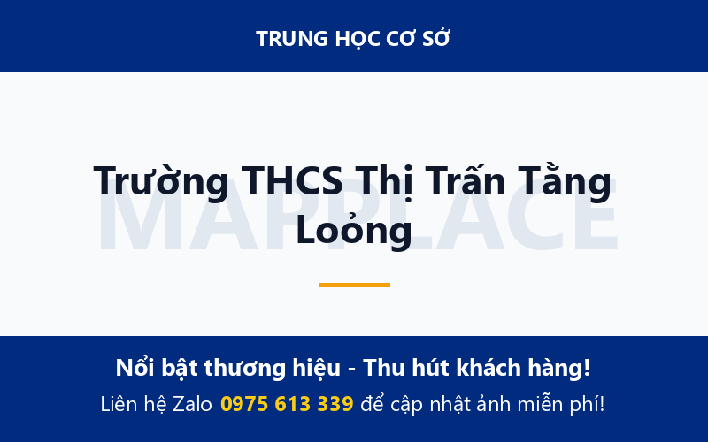 Trường THCS Thị Trấn Tằng Loỏng