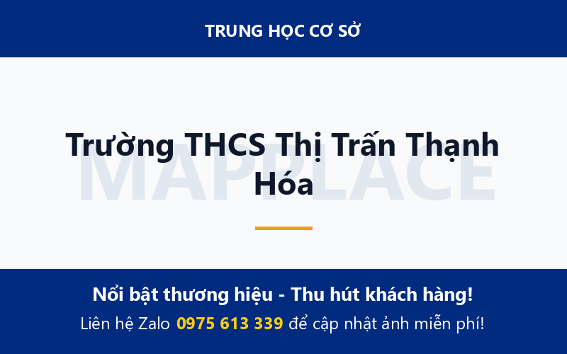 Trường THCS Thị Trấn Thạnh Hóa