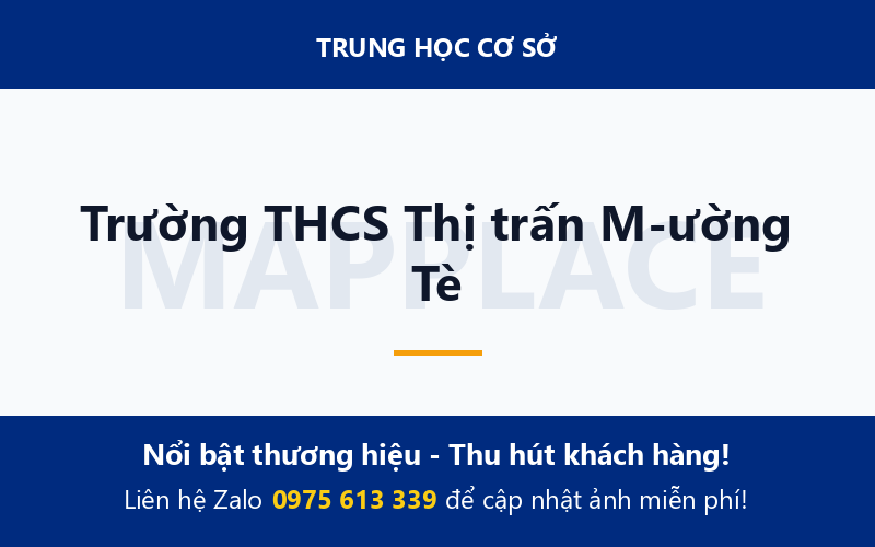Trường THCS Thị trấn M­ường Tè
