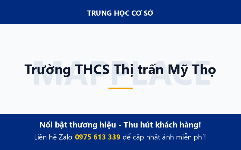 Trường THCS Thị trấn Mỹ Thọ