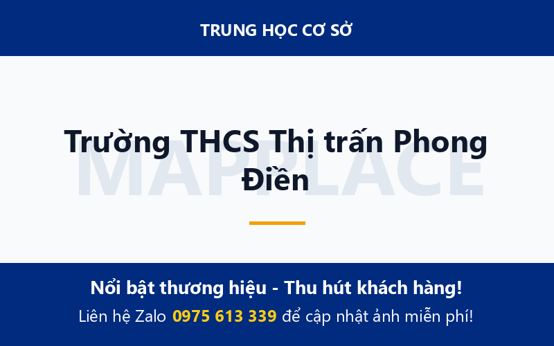 Trường THCS Thị trấn Phong Điền