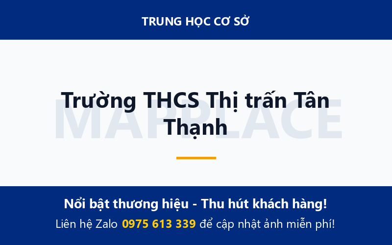 Trường THCS Thị trấn Tân Thạnh