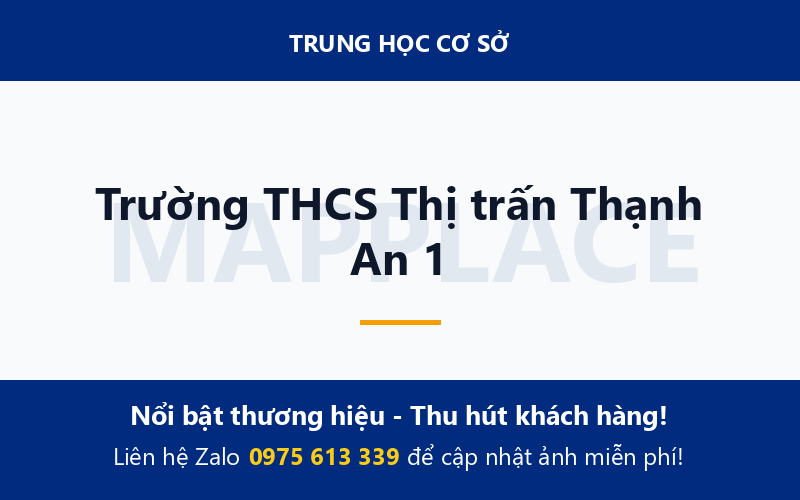 Trường THCS Thị trấn Thạnh An 1