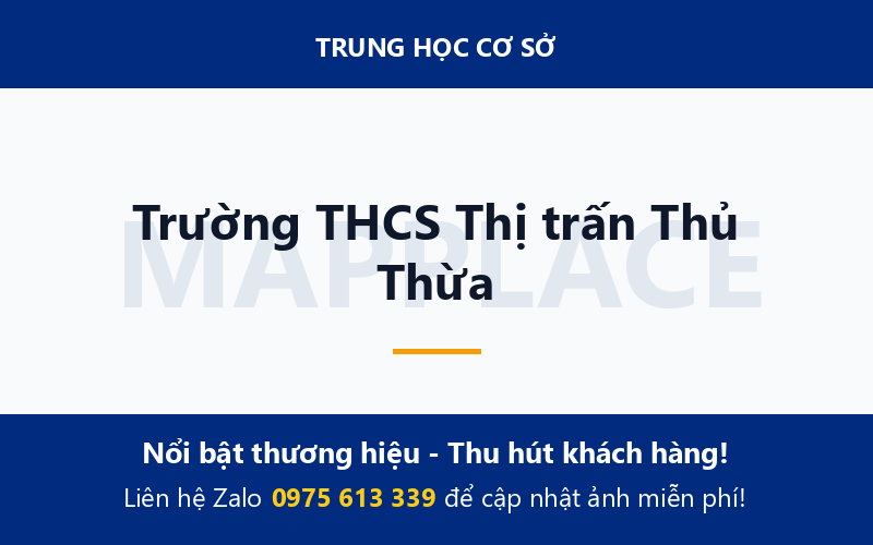 Trường THCS Thị trấn Thủ Thừa