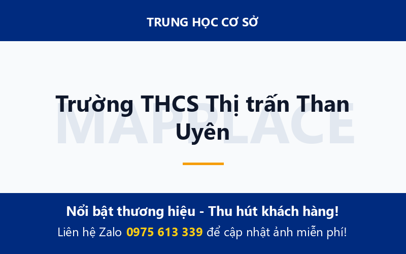 Trường THCS Thị trấn Than Uyên