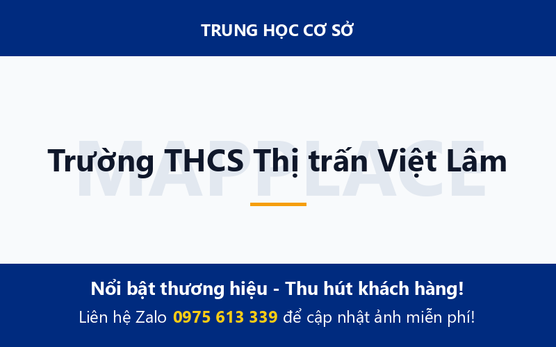 Trường THCS Thị trấn Việt Lâm