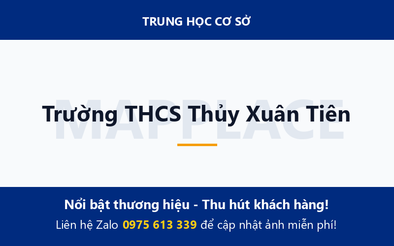 Trường THCS Thủy Xuân Tiên