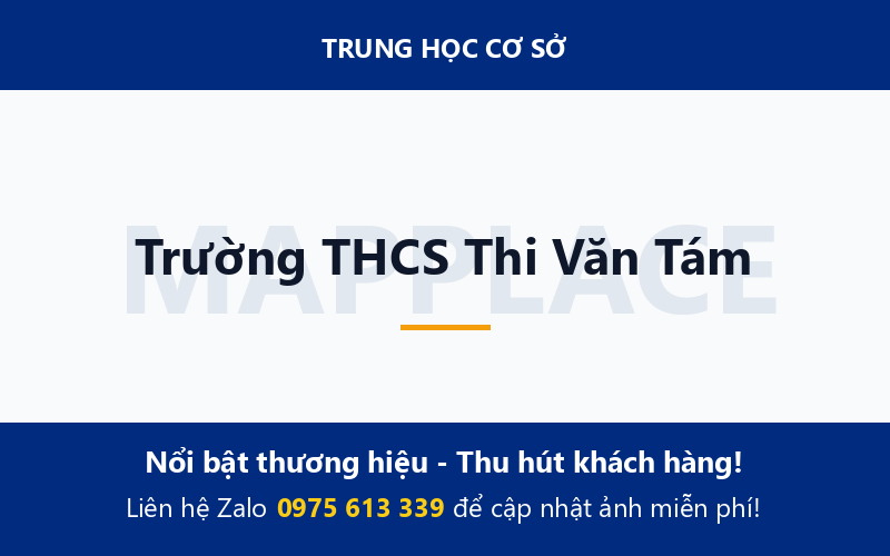 Trường THCS Thi Văn Tám