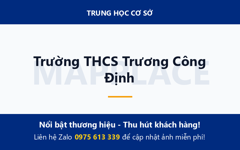 Trường THCS Trương Công Định