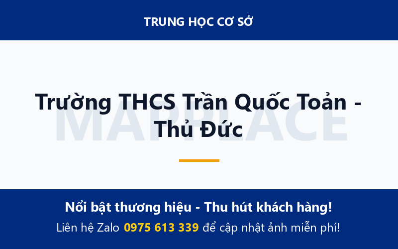 Trường THCS Trần Quốc Toản - Thủ Đức