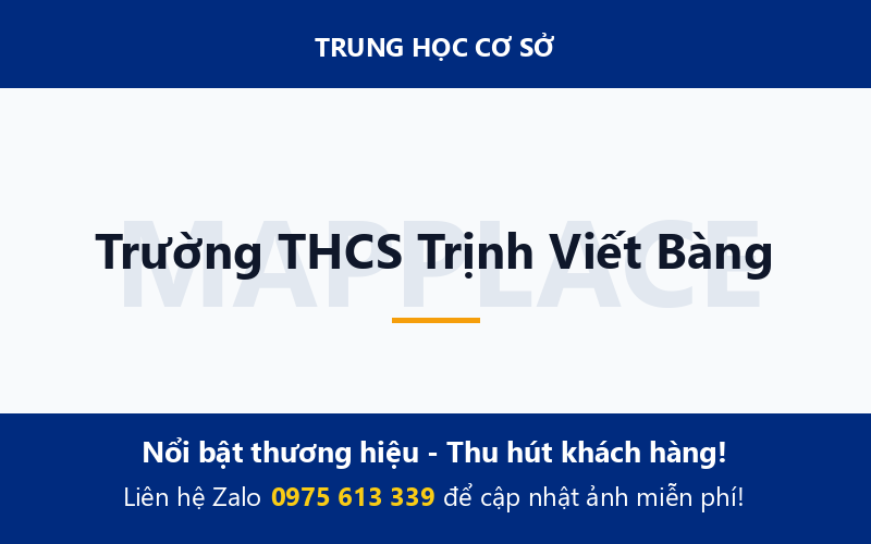 Trường THCS Trịnh Viết Bàng