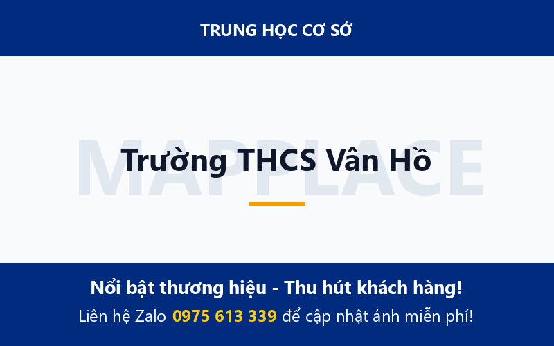 Trường THCS Vân Hồ