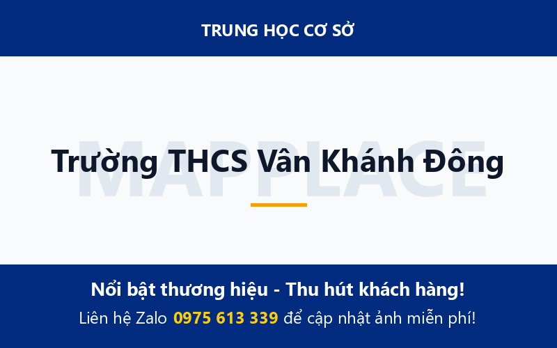 Trường THCS Vân Khánh Đông