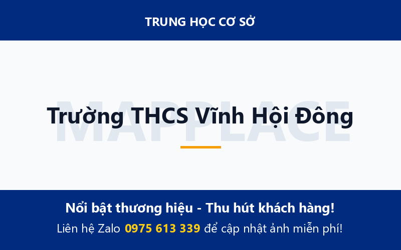 Trường THCS Vĩnh Hội Đông