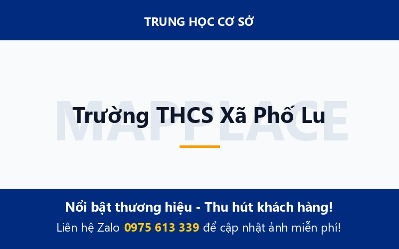 Trường THCS Xã Phố Lu