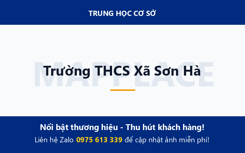 Trường THCS Xã Sơn Hà