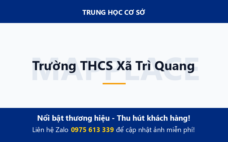 Trường THCS Xã Trì Quang