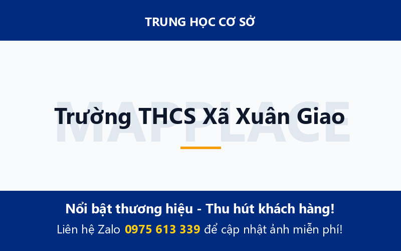 Trường THCS Xã Xuân Giao