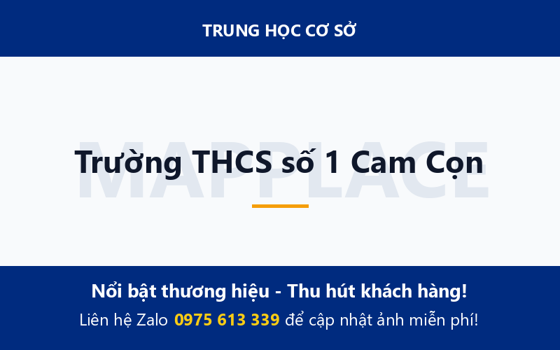 Trường THCS số 1 Cam Cọn