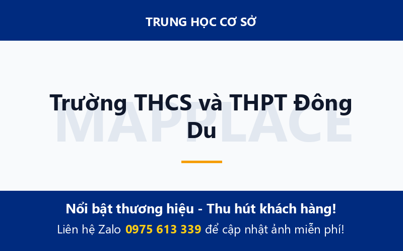Trường THCS và THPT Đông Du