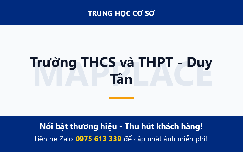 Trường THCS và THPT - Duy Tân