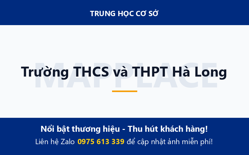 Trường THCS và THPT Hà Long