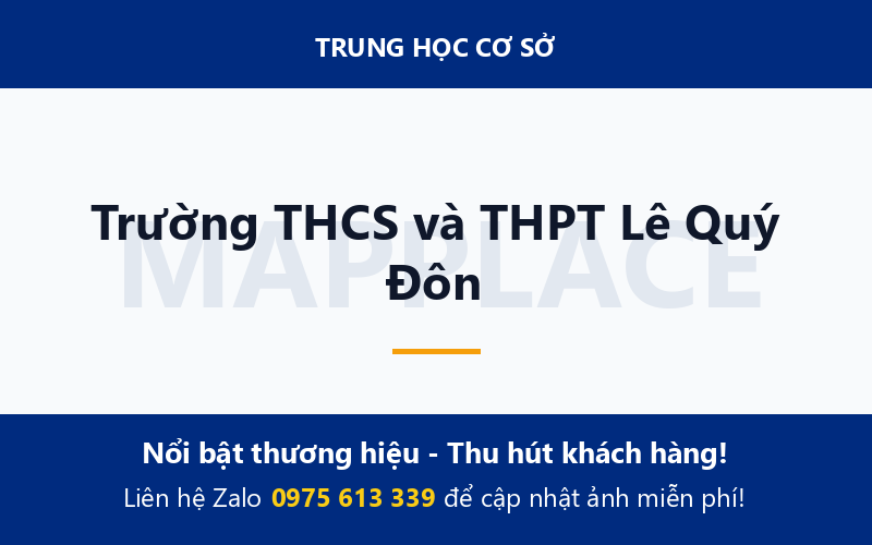 Trường THCS và THPT Lê Quý Đôn