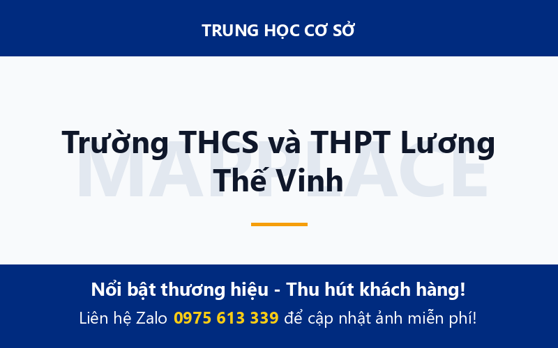 Trường THCS và THPT Lương Thế Vinh