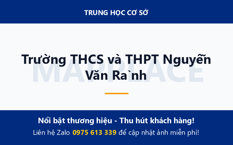 Trường THCS và THPT Nguyễn Văn Rành