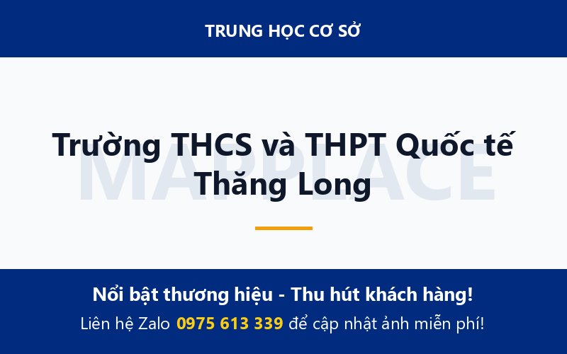Trường THCS và THPT Quốc tế Thăng Long