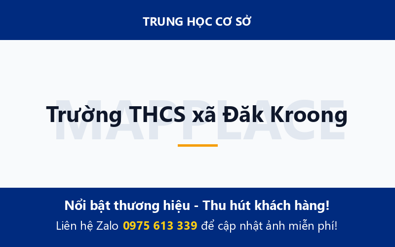 Trường THCS xã Đăk Kroong