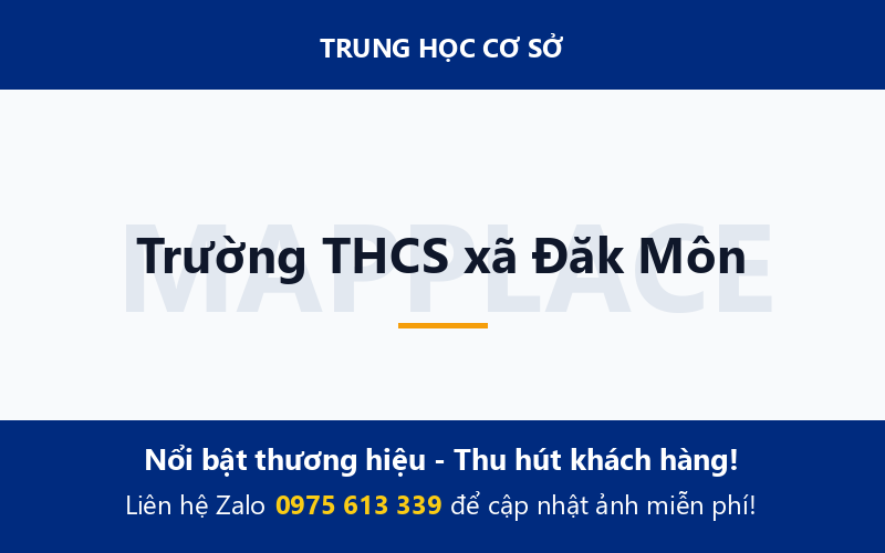 Trường THCS xã Đăk Môn