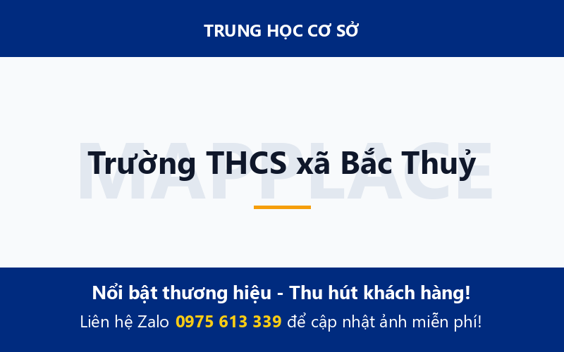 Trường THCS xã Bắc Thuỷ