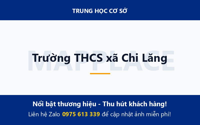 Trường THCS xã Chi Lăng