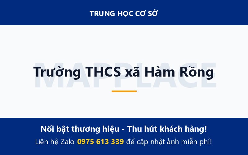 Trường THCS xã Hàm Rồng