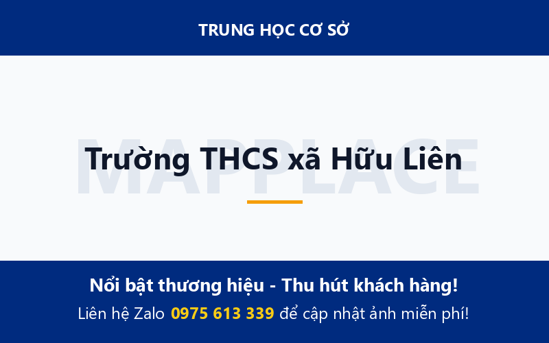 Trường THCS xã Hữu Liên