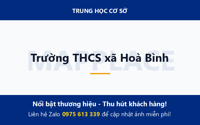 Trường THCS xã Hoà Bình